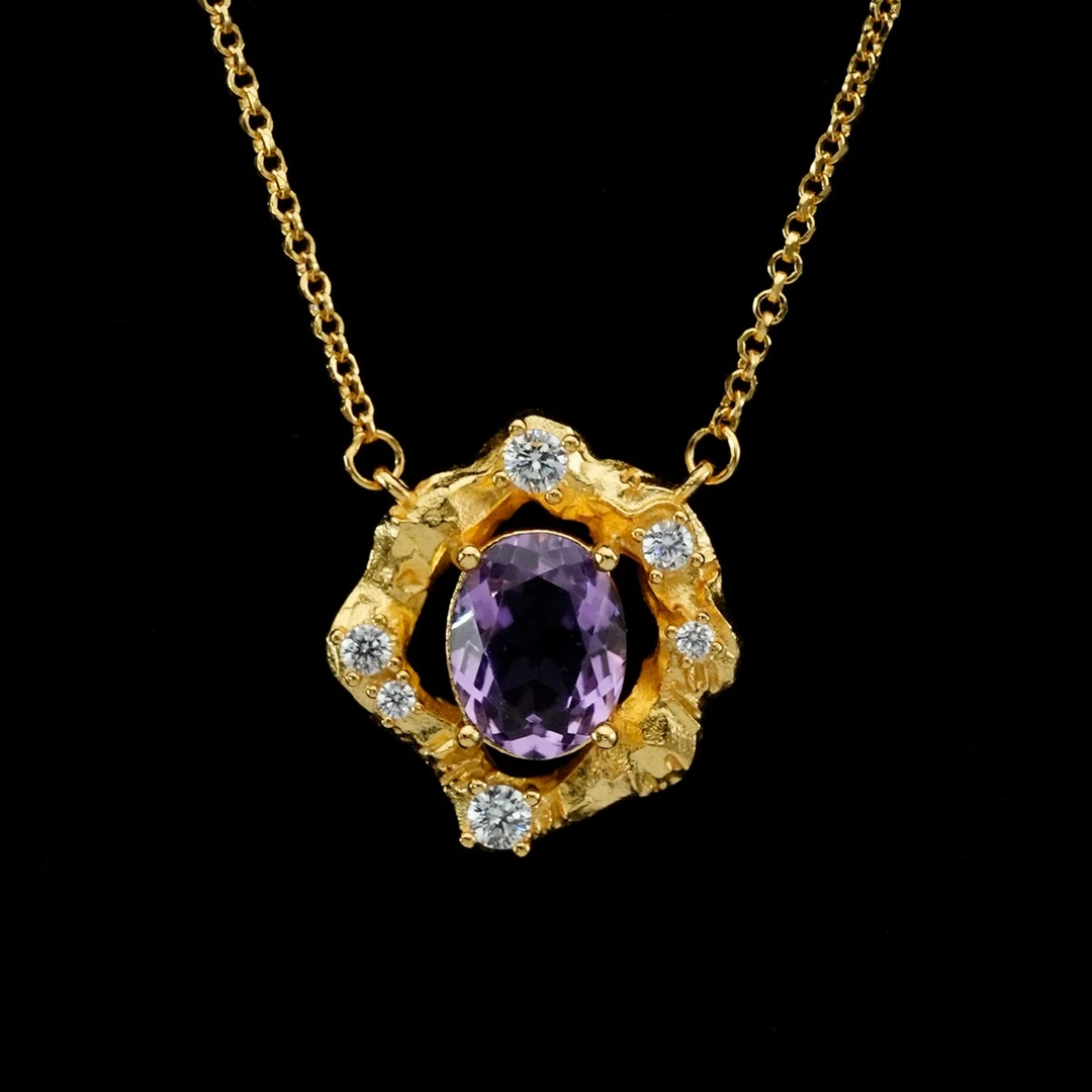 【奢小姐珠宝】“梦境”紫水晶项链54CM-W1481