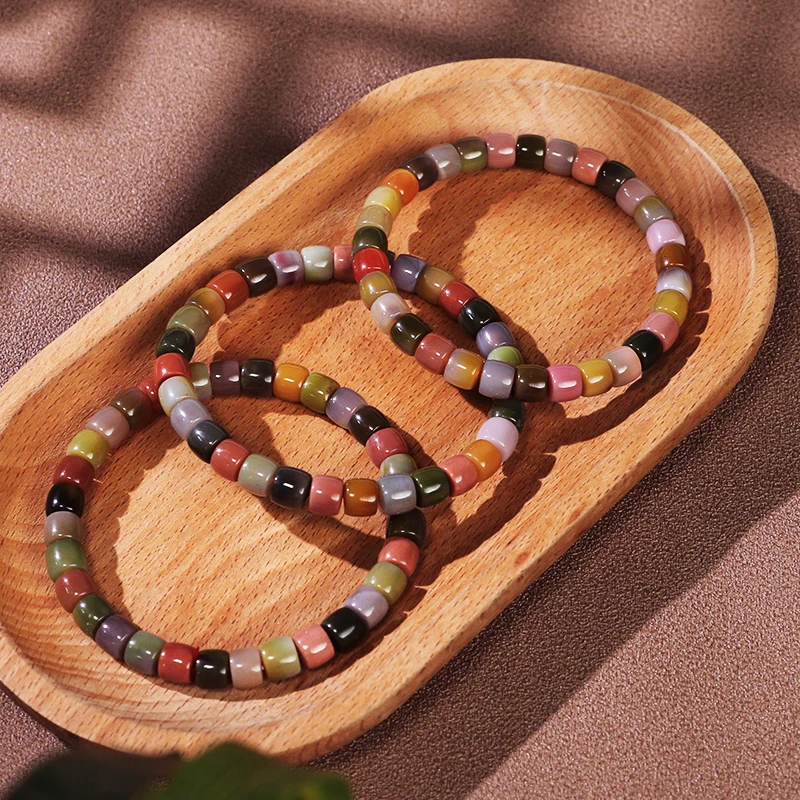 盐源直切苹果珠单圈手链-多样性发其一