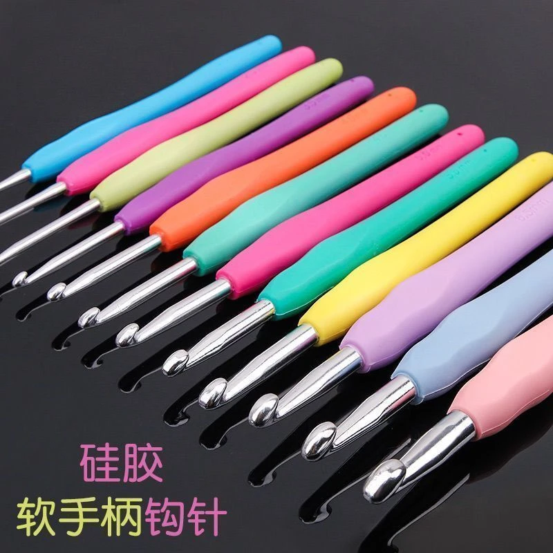 钩针套装手工diy防滑织毛衣圆头大号家用工具套装9支装