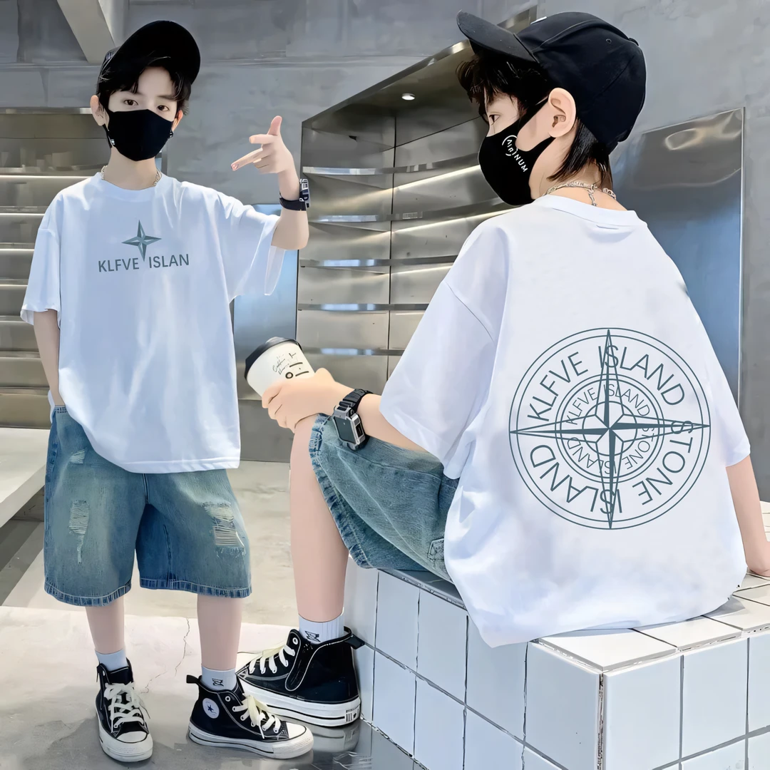 【精梳纯棉】童装男童短袖t恤夏季新款韩版儿童宝宝半袖上衣中小童