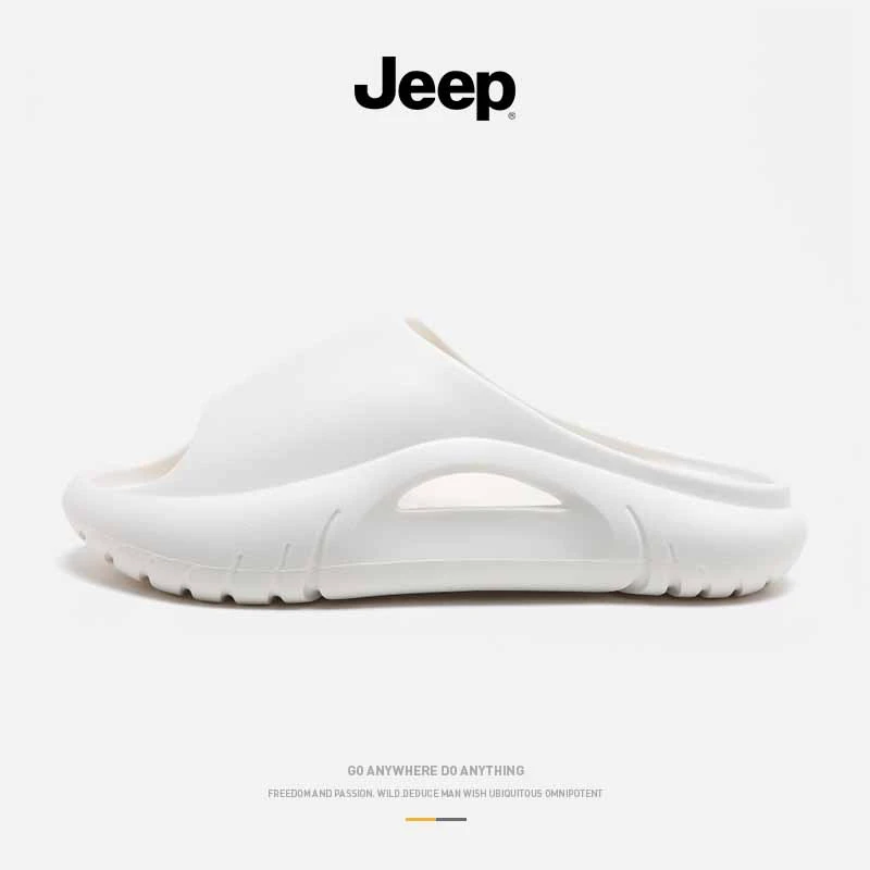 JEEP/吉普拖鞋男夏季休闲外穿透气时尚潮流防滑防臭软底一字拖