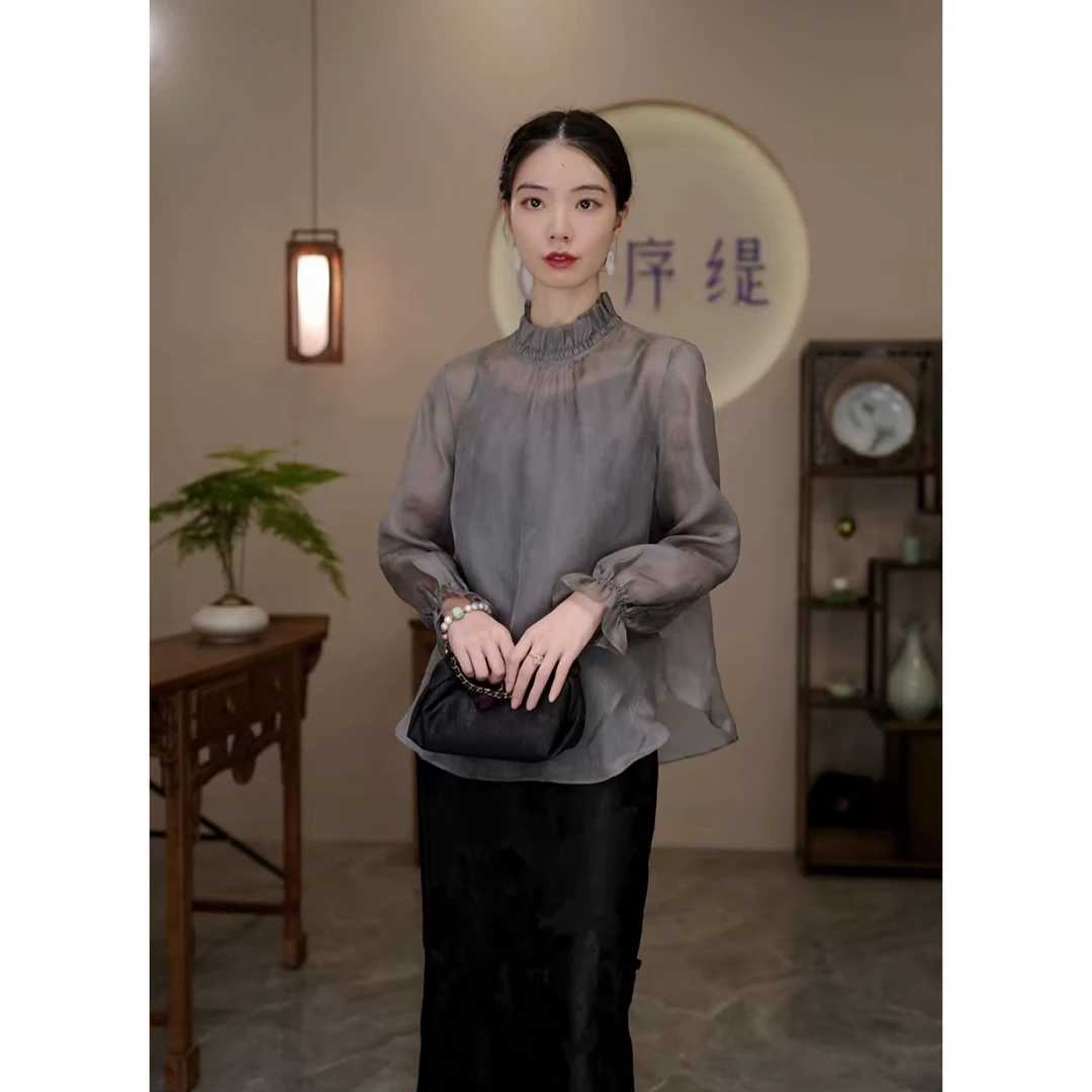 序缇Q『行湘子』2023夏秋新款新中式国风复古中式上衣S15-5785
