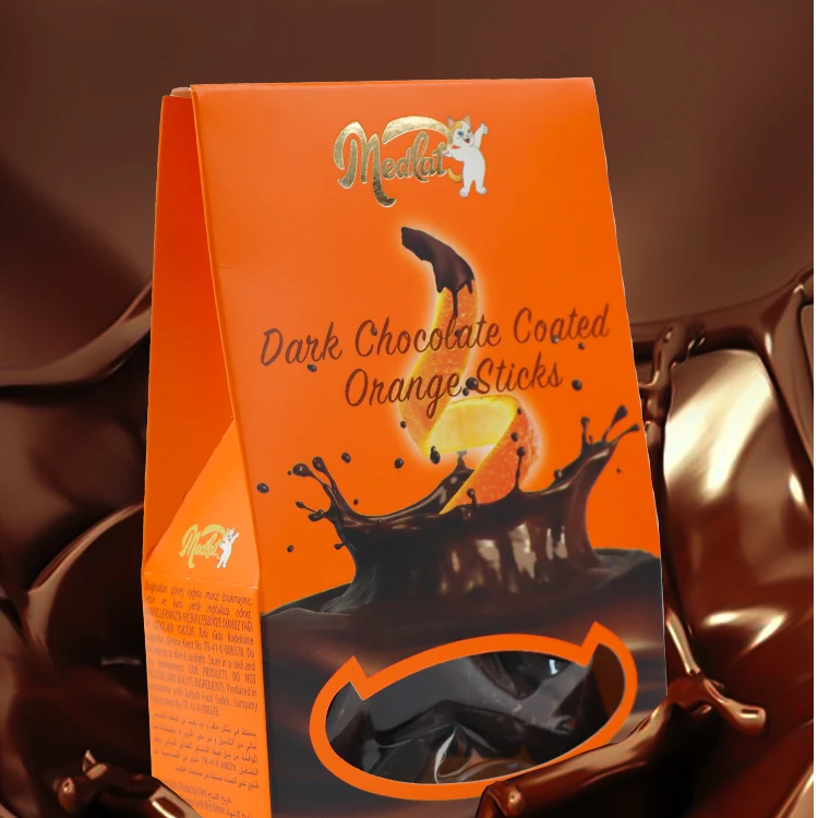 MedCat/地中海猫土耳其原装进口橘皮看球巧克力浪漫零食观赛搭子