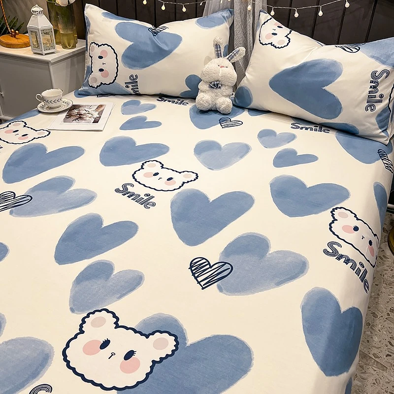 可爱纯棉床单单件100全棉被单人1米2学生宿舍儿童1.5米