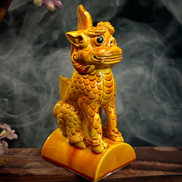 【琉璃艺术博物馆】獬豸立体摆件创意纪念品礼物