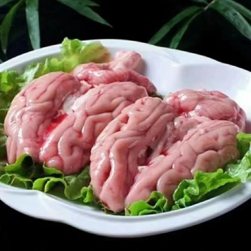 新鲜干净猪脑 左右脑带小脑完整猪脑 红烧酱卤炖菜刷火锅