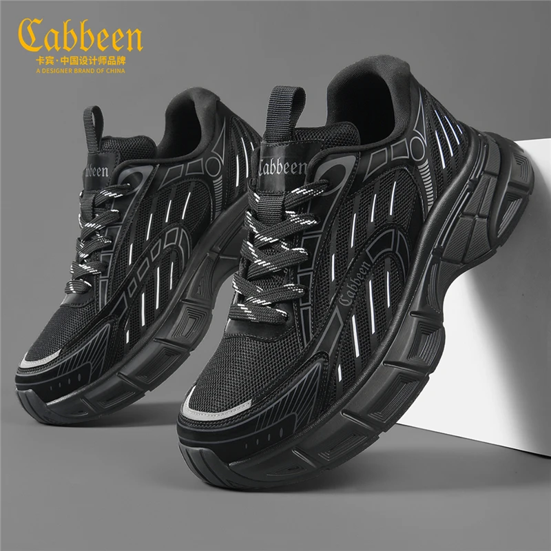 卡宾厚底老爹鞋男款网红爆款男鞋秋季透气运动鞋子男士休闲潮鞋男