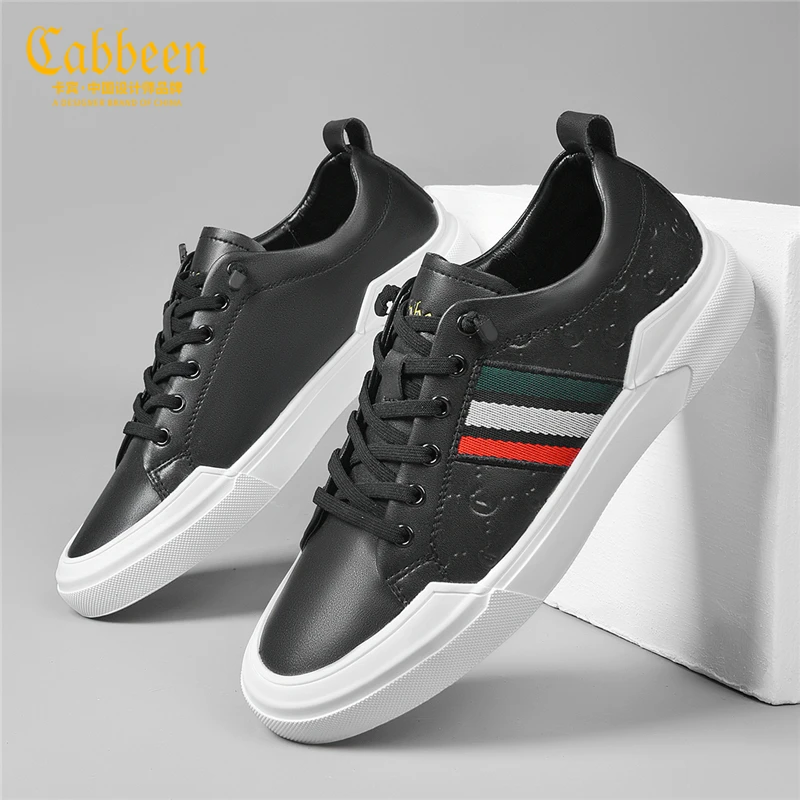 卡宾男士鞋子2025新款冬季休闲轻便男鞋潮流百搭一脚蹬男鞋潮鞋