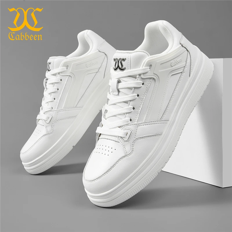 卡宾男鞋时尚有型男士小白鞋秋季新款简约设计师款板鞋2025年新款