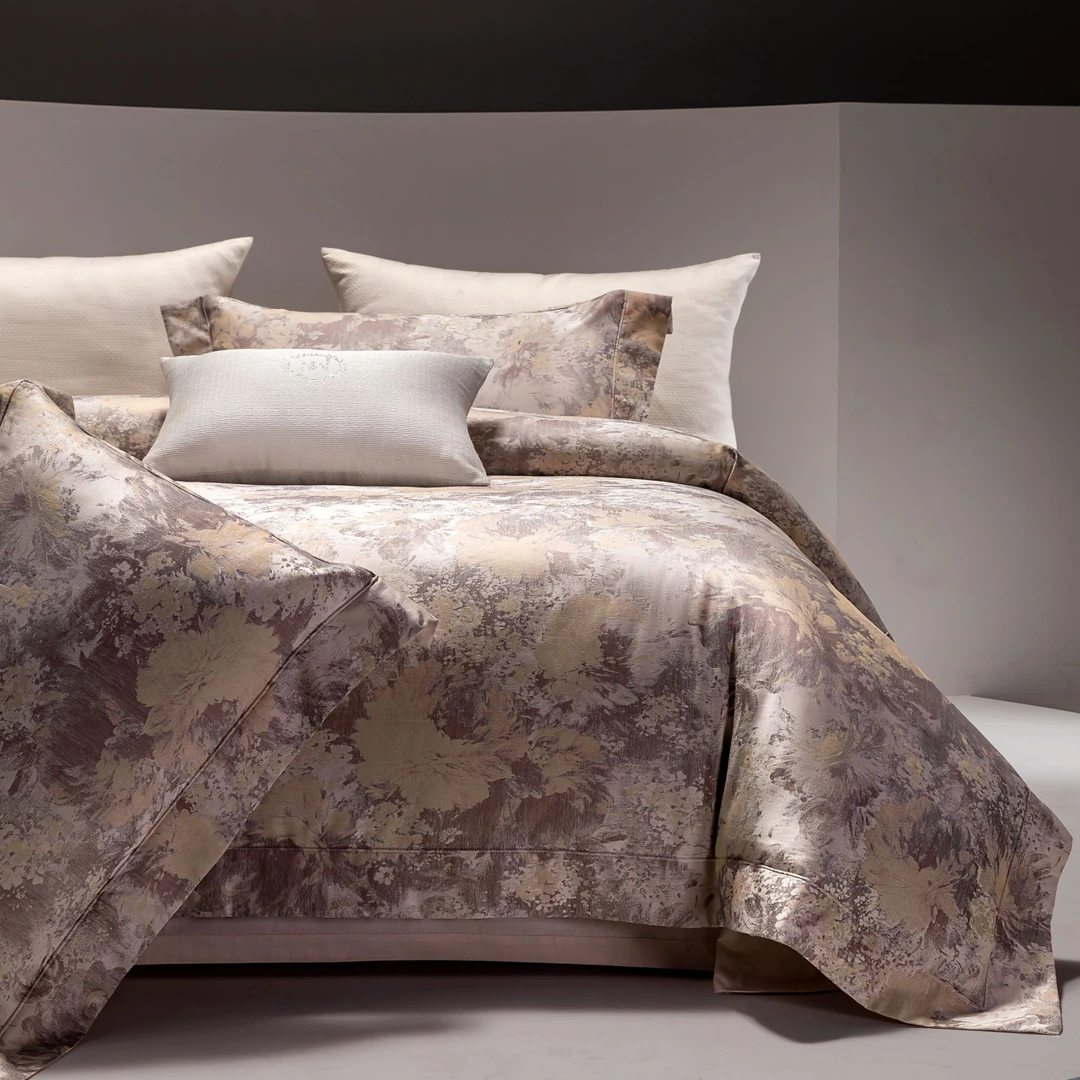 慕奈-【花语梦境】云锦棉色织提花四件套