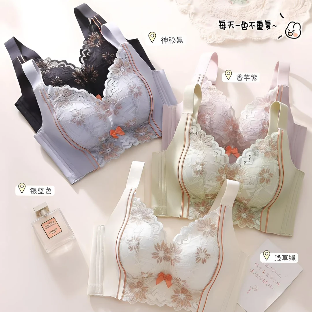 【轩希希宠粉】两件装内衣透气加厚小胸提拉聚拢厚杯薄女型文胸女士