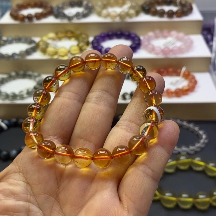 【闪购商品】水晶手链未镶嵌黄塔晶9.3m
