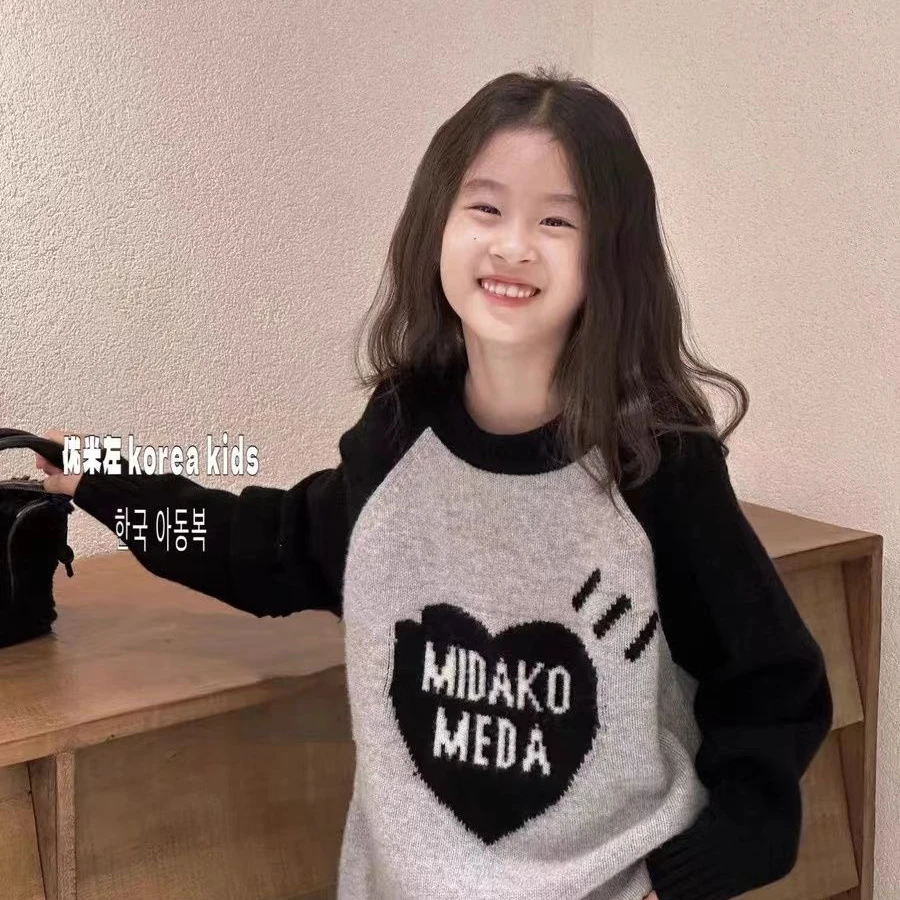 男女童韩国童装羊毛衫洋气儿童毛衣秋冬装新款毛衫ins长袖针织衫