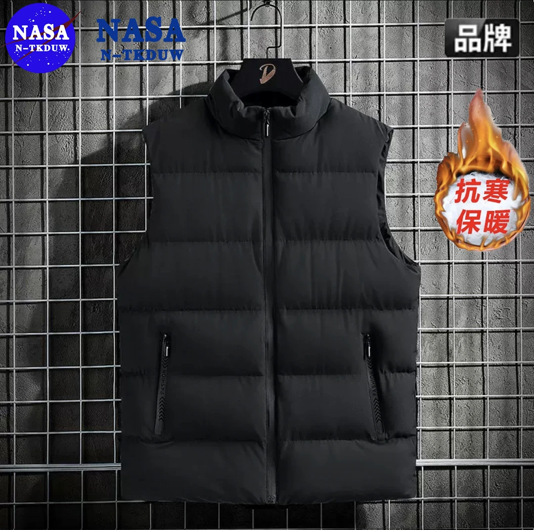 NASA秋冬款马甲男女同款百搭休闲马甲时尚冬季简约保暖棉无袖马甲