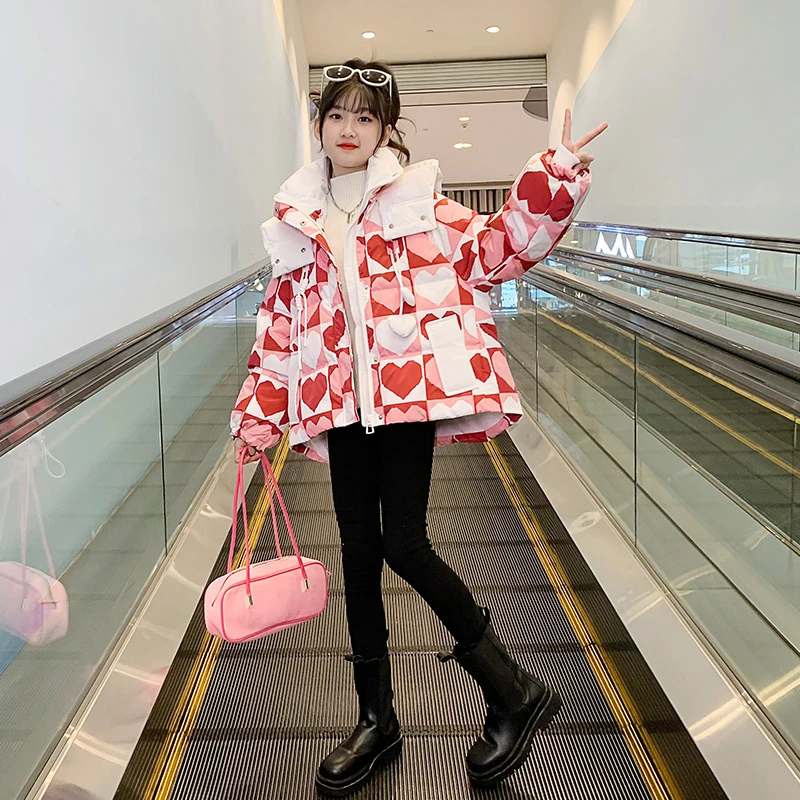 2024新款女童棉服冬季儿童装洋气时髦加厚女大童冬短款冬装厚外套