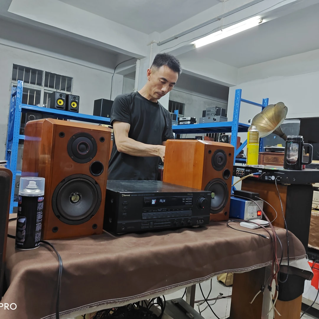 9新  狮龙 7050r 配惠威 diy 书架音箱（无线材）