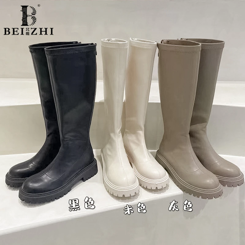 【北栀】厚底高筒骑士靴592805