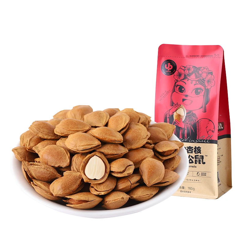 【三只松鼠_小白杏核120gx1袋】休闲零食食品特产坚果炒货小吃SC