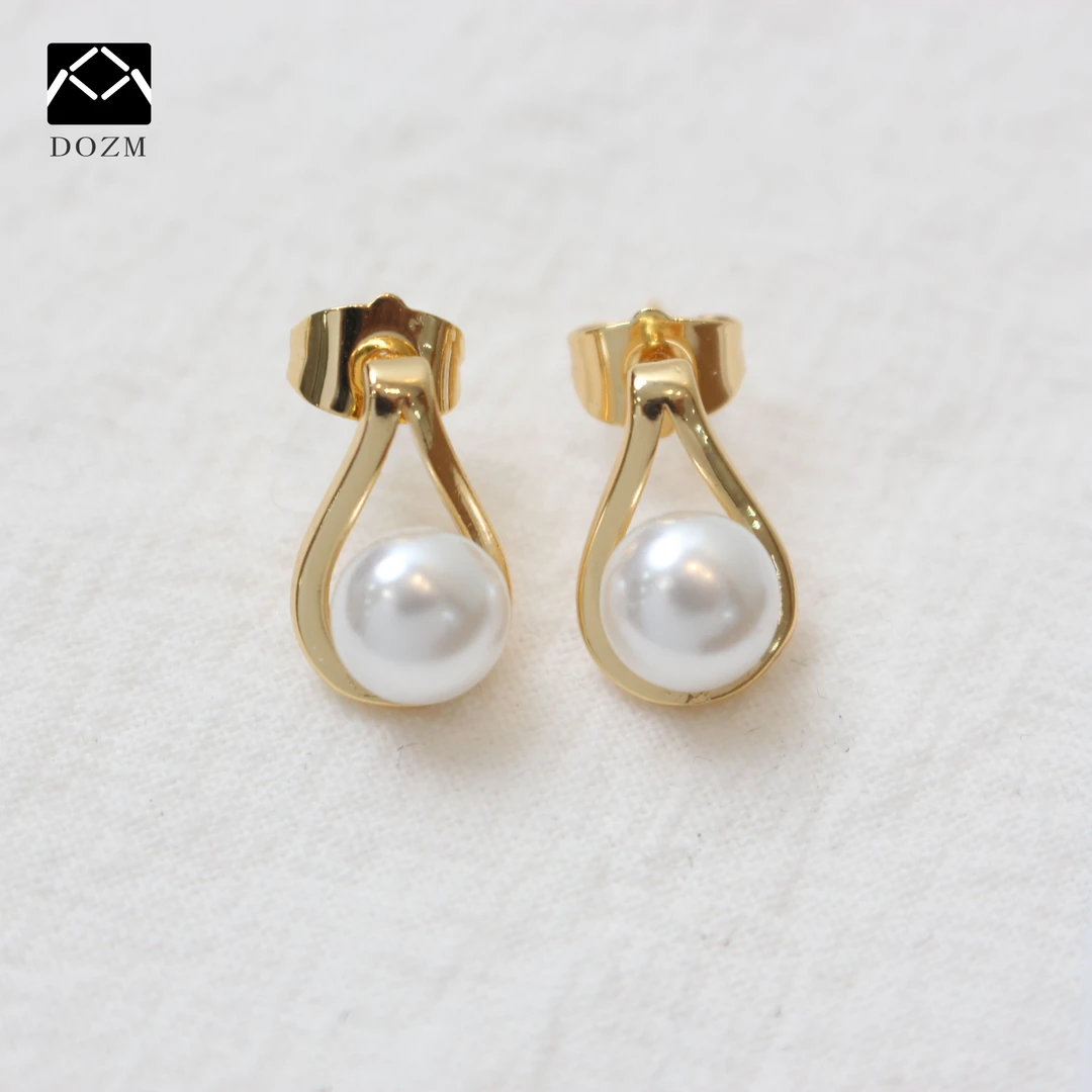 钛钢耳饰 法式系列轻奢优雅小水滴耳钉