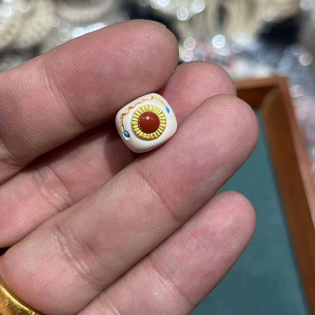 【佳哥推荐】11    D72-猛犸单籽配饰-尺寸12左右