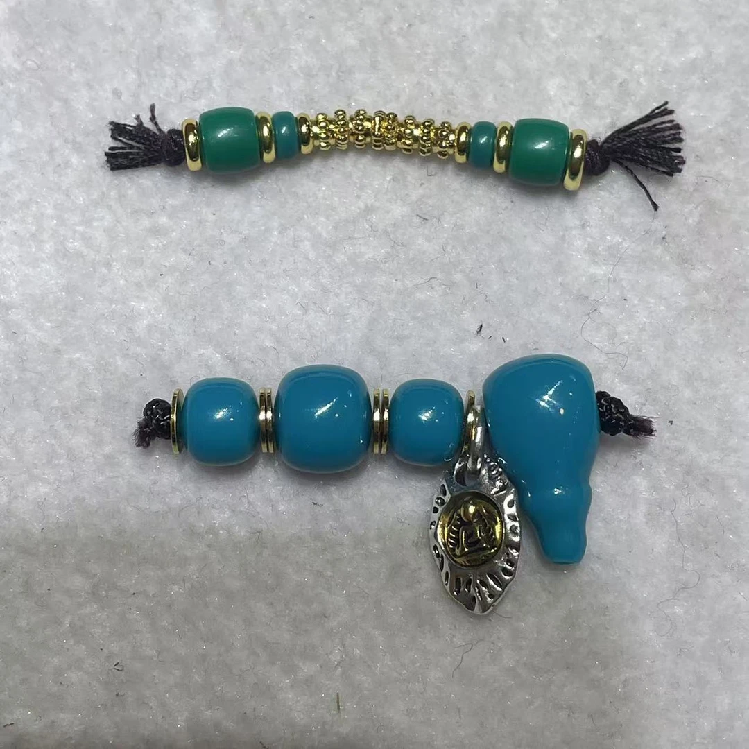 【佳哥推荐】11  D19-琉璃配饰一套+琉璃弟子珠配饰-尺寸8左右-（15）