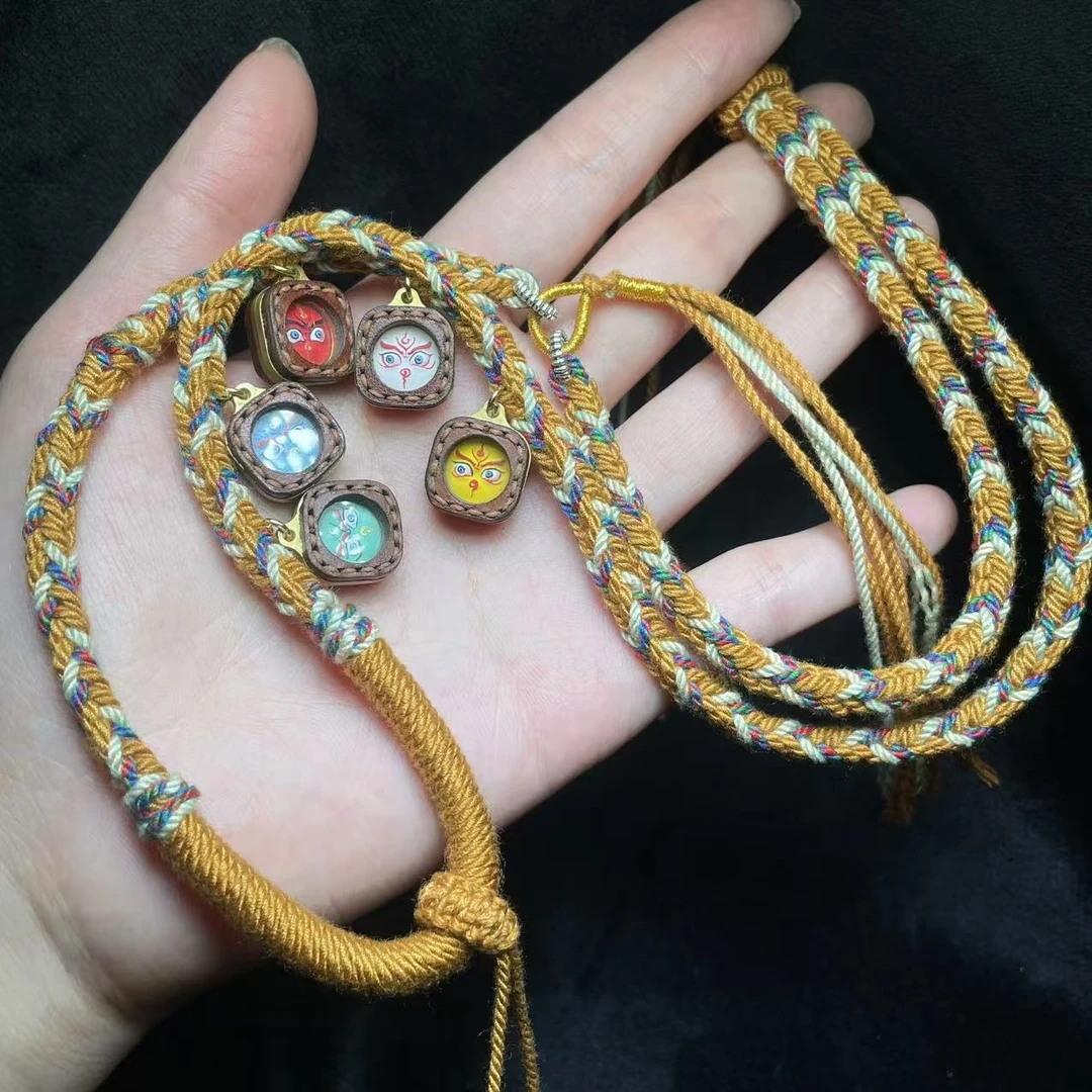 【小宝珠宝】3   T44362-唐卡DIY编绳-13×6mm