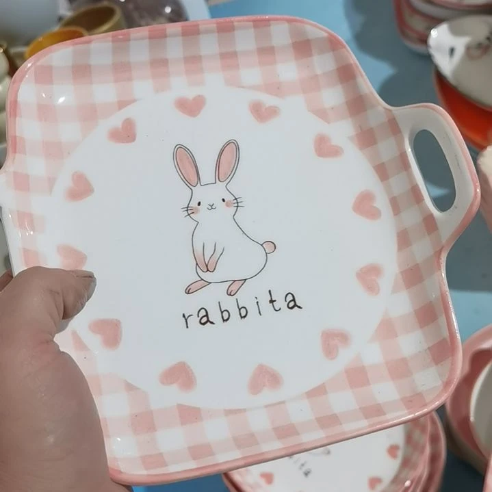 【闪购商品】陶瓷盘二***囡