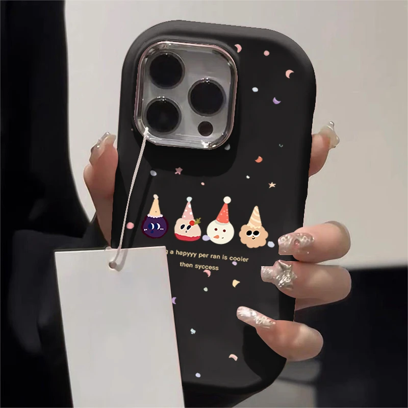 镜框小胖妹适用苹果15/iPhone/华为手机壳包边防摔个性mate60Pro