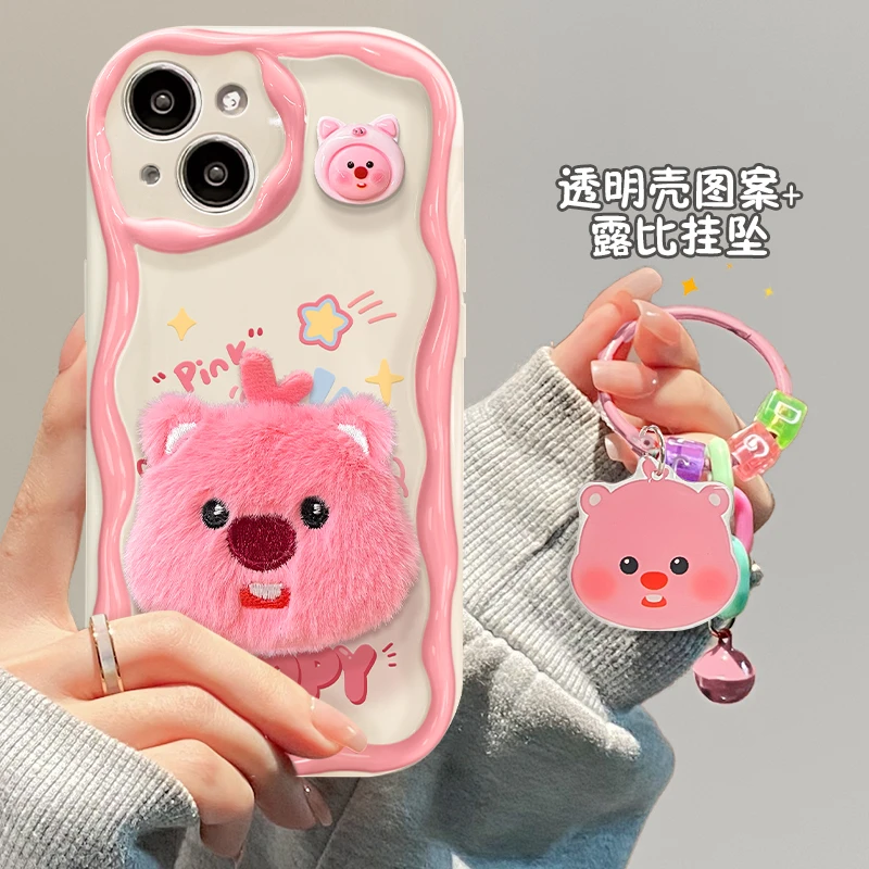 露比pink公仔iPhone14/15/13手机壳卡通苹果华为vivo小米oppo小众