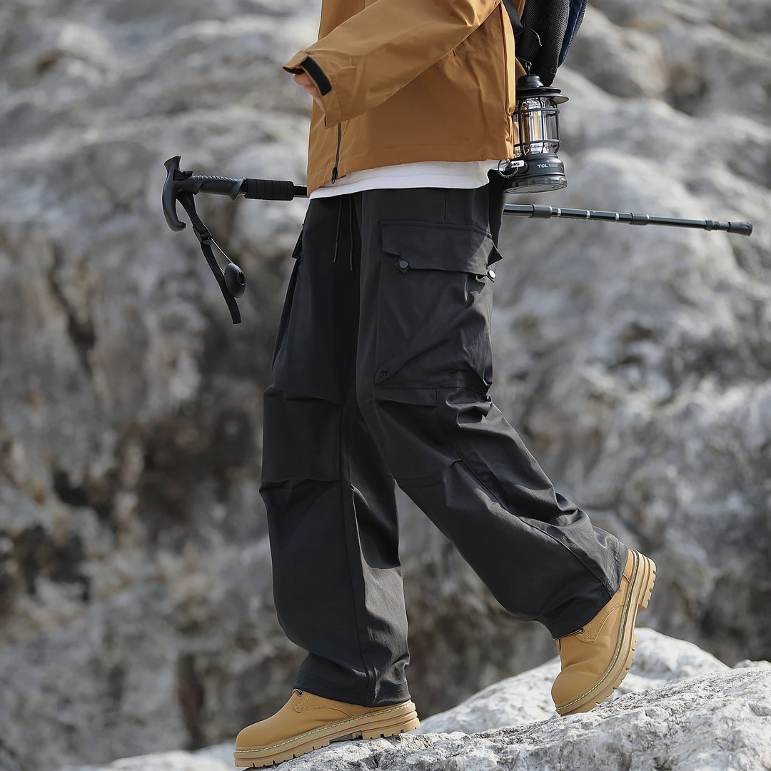 裤子休闲裤户外工装裤宽松长裤多口袋男士21068