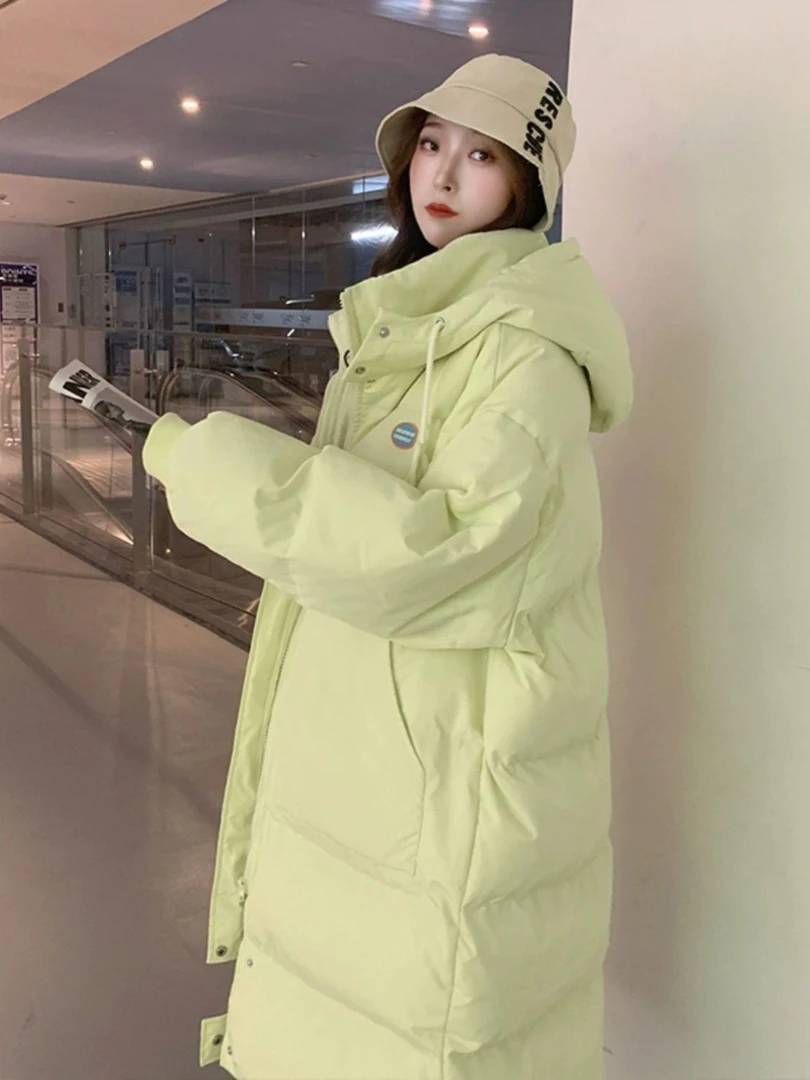 波司澄oversize面包服羽绒衣羽绒服女冬季外套中长款厚保