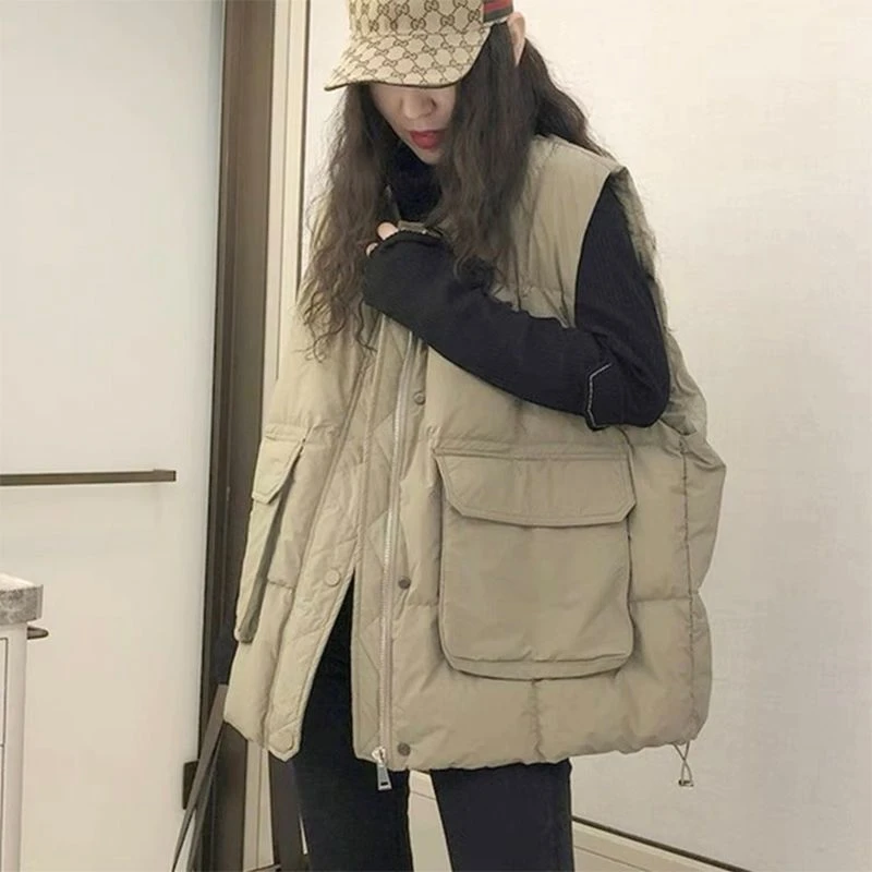 波司澄特大码300斤羽绒马甲女2023新款洋气流行时尚胖mm