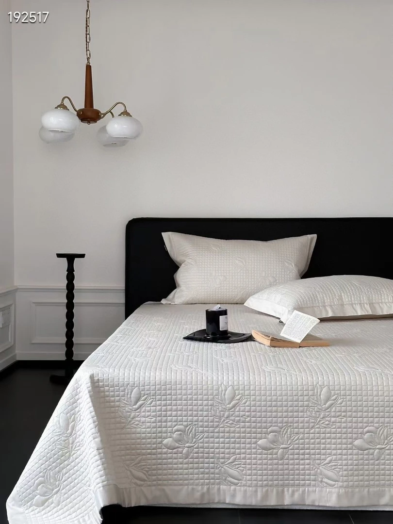 静之美衍缝床盖三件套