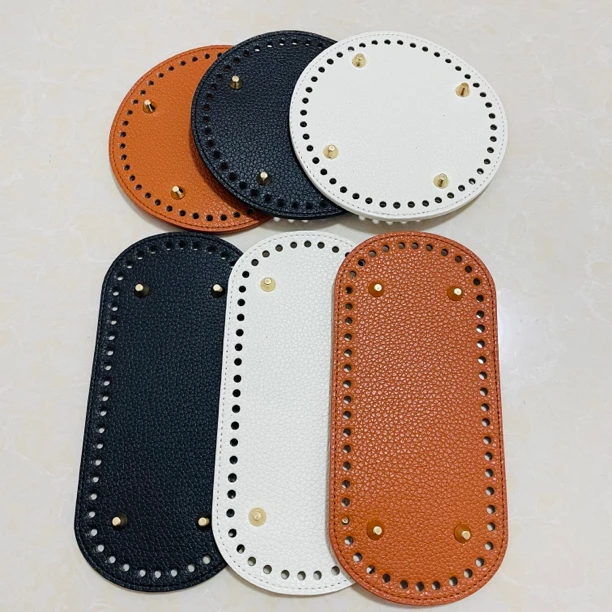 荔枝纹包底手工编织包底片包包配件辅料