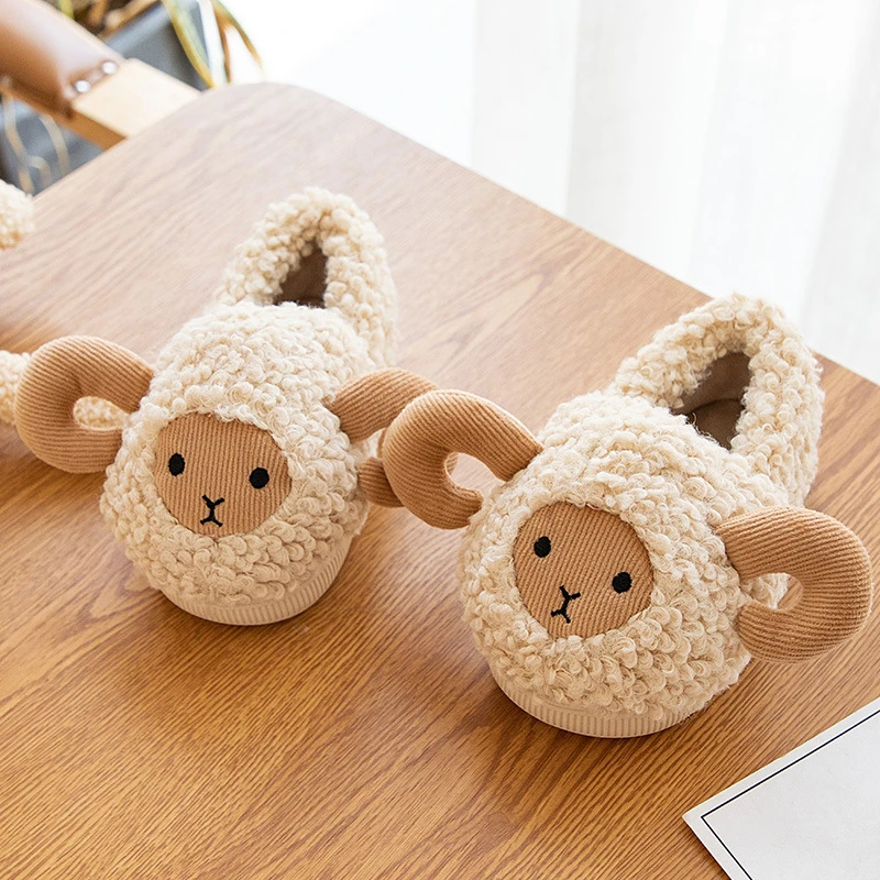 儿童棉鞋冬季新款男童女童卡通软底家居中小童宝宝包跟保暖棉拖鞋