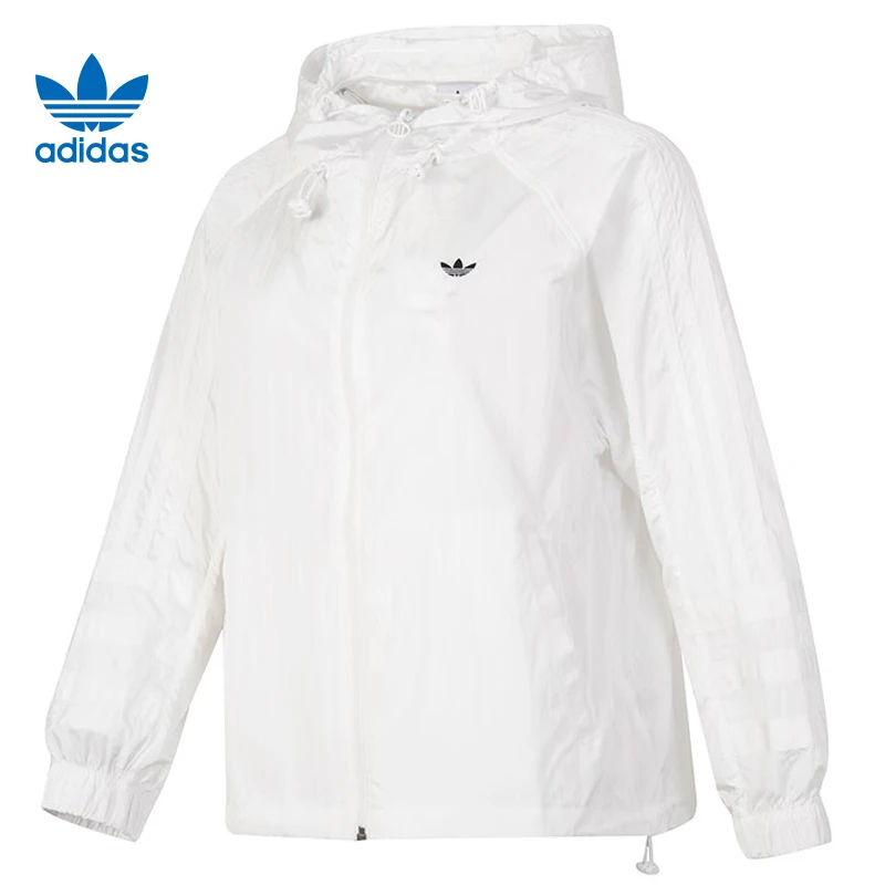 adidas/阿迪达斯三叶草女子运动时尚雅丹风休闲夹克外套 JD6381