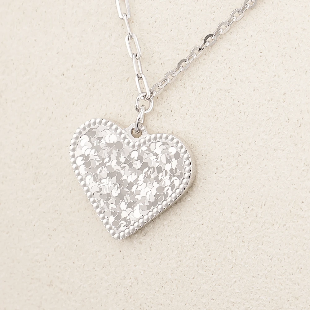 PT990 铂金爱心套链 CX1087