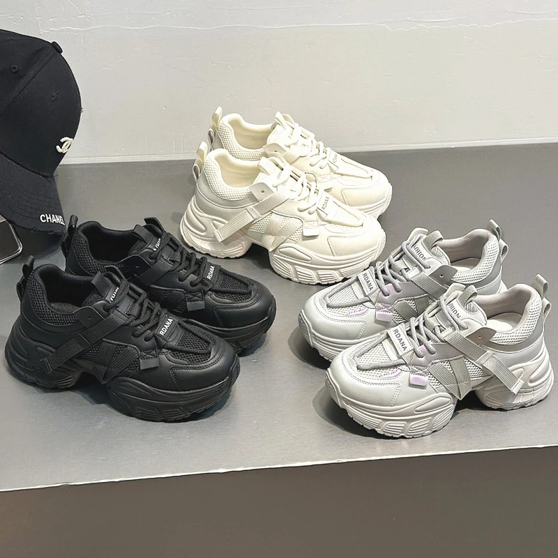 增高老爹鞋女厚底休闲百搭运动鞋透气舒适超轻底