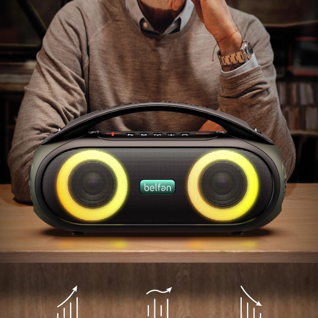 Belfan/贝分重低音音响低音炮音响无线蓝牙音箱手提广场舞高音质