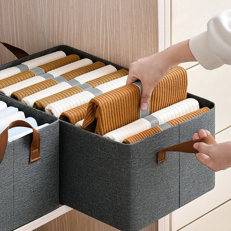 日式阳离子衣物收纳盒抽屉式可折叠防潮防尘可水洗衣柜衣服收纳箱