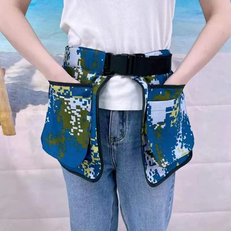 24新款迷彩腰包多功能口袋拉链腰包运动时尚腰带围裙腰封