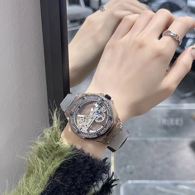 GUOU/古欧小众轻奢高级感手表女机械表全自动男女品牌手表女手表