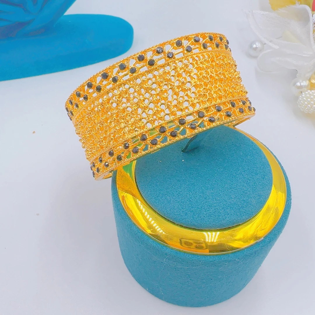 铜合金手镯 铜合金 手镯 不易掉色 不易过敏黄色潮流经典时尚时尚