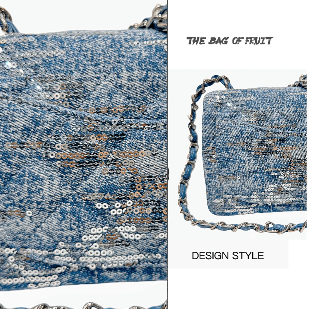 【XINGXING】臭奶奶牛仔款秋冬时尚简约潮流百搭休闲包