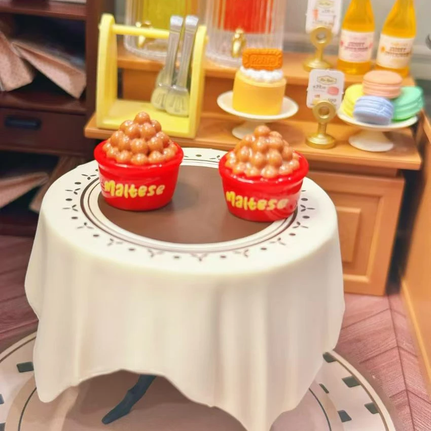 小雨定制【迷你麦丽素】仿真食玩diy树脂配件迷你玩具配件