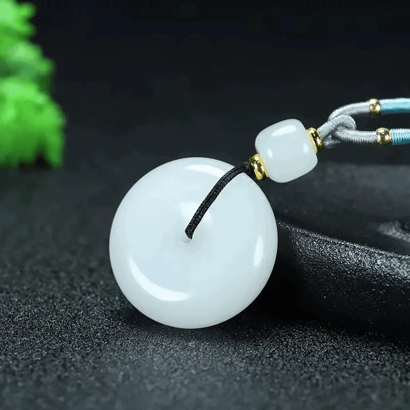 天然金丝玉平安扣（多样性发其一）