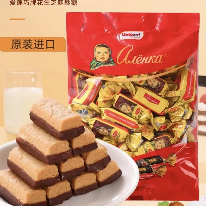 俄罗斯原装进口芝麻花生酥糖
