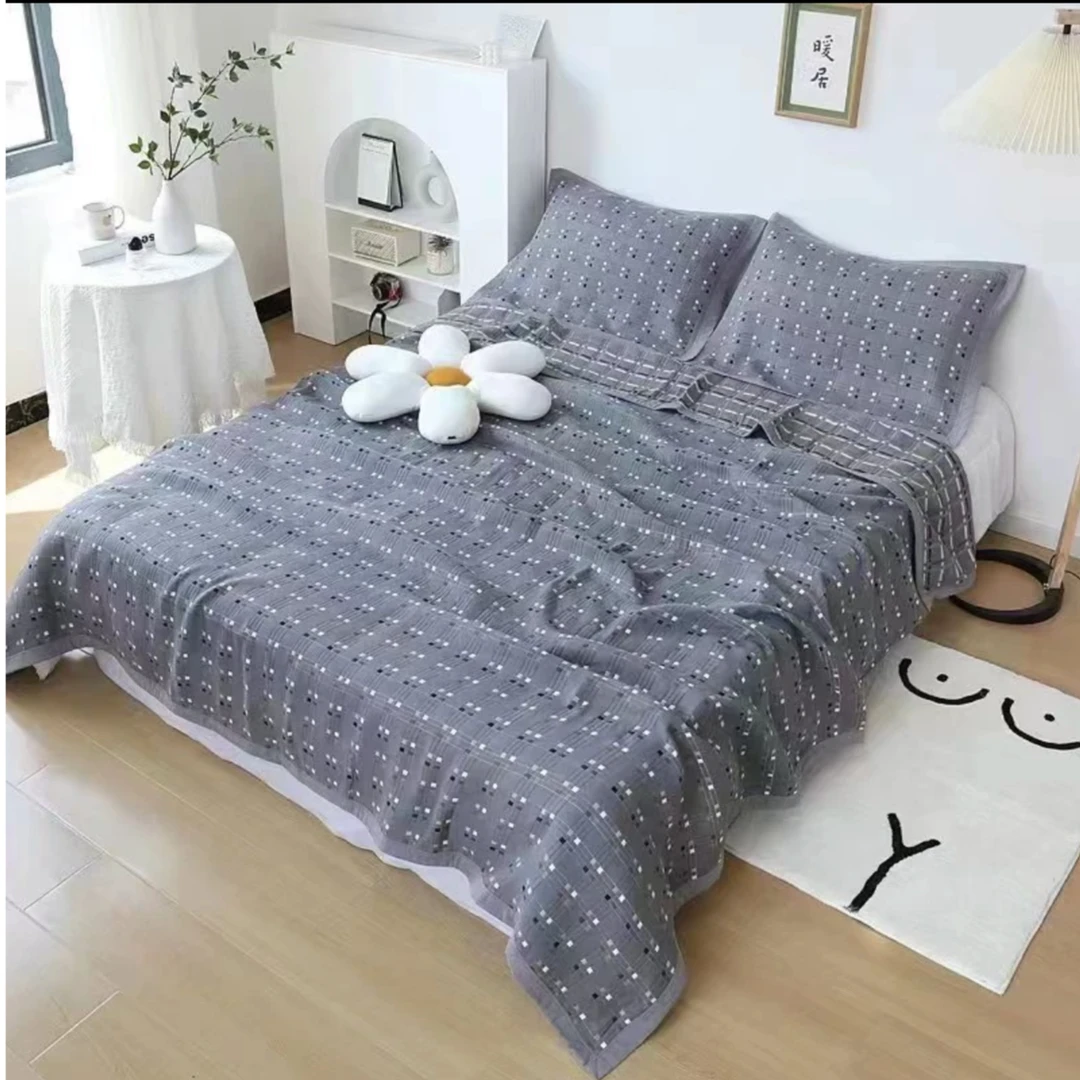 精梳纱布多色柔软多功能床盖可铺可盖