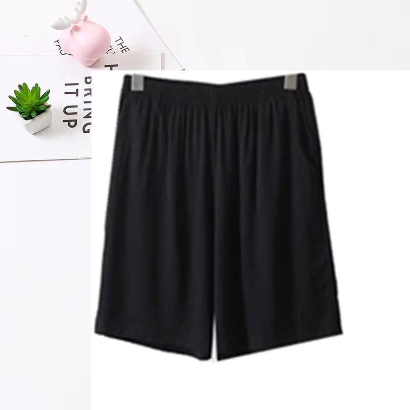 人造棉短裤女短裤妈妈裤 夏季外穿宽松高腰百搭防走光居家短裤头