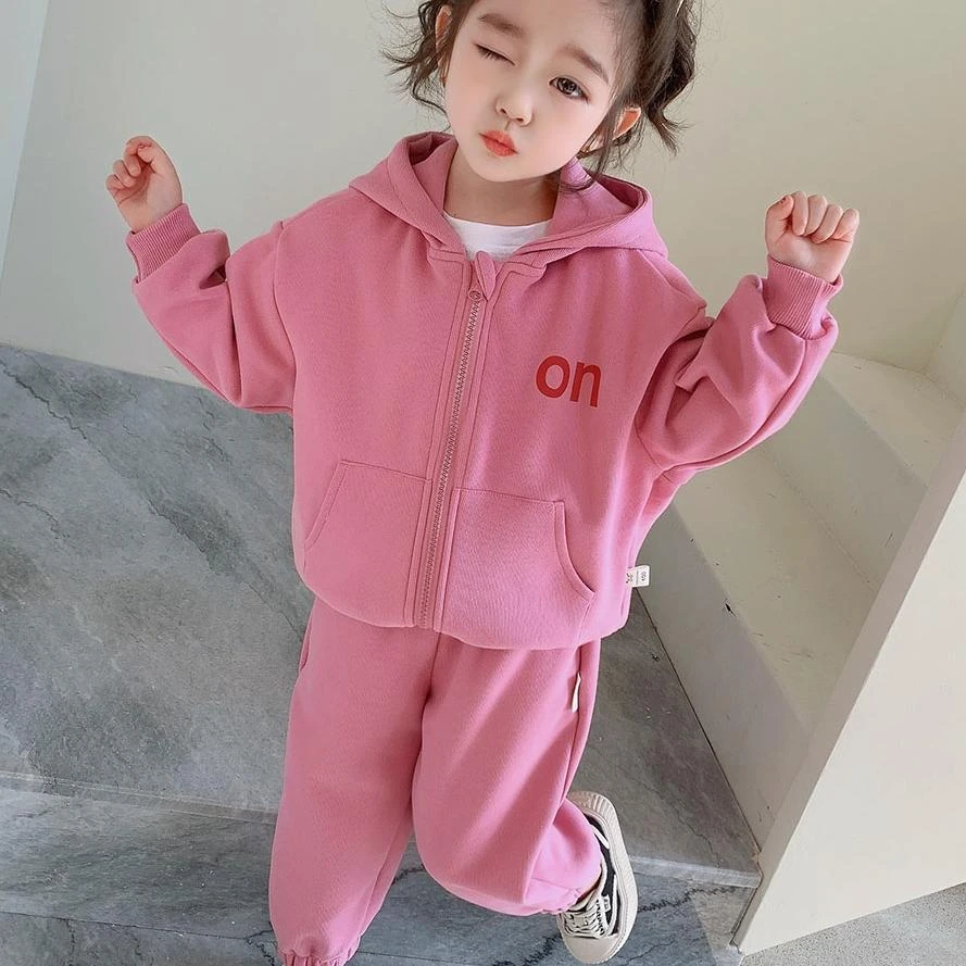 女童套装春秋款秋装儿童装运动服洋气男童运动服套装宝宝两件套潮